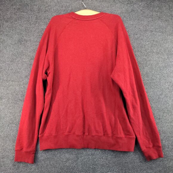 Lifted Research Group Sweatshirt Mens Size L Red Graphic Logo Pullover - Picture 3 of 13